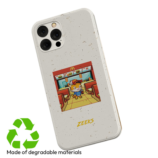 Cooperation with ZEEKCAT --- ZEEKCAT Phone Case <Work at McXonald's>Made of biodegradable materials